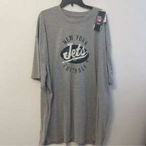 NFL Jets Touchdown down Gray Men’s  Big & Tall T-Shirt size 4X New
